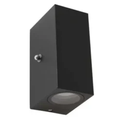 Steinhauer Buitenlamp Logan - 2 lichts - zwart - 6.7x15.5 cm