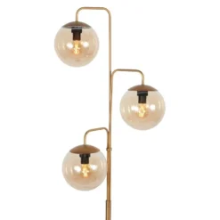Steinhauer Vloerlamp Bollique - 3 lichts - brons - 24x172 cm
