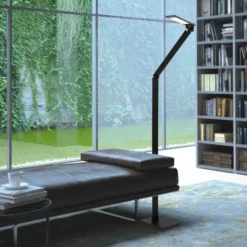 Steinhauer Vloerlamp serenade - zwart - 24x140 cm