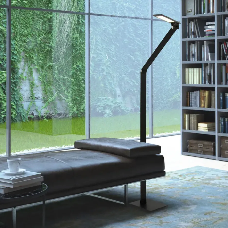 Steinhauer Vloerlamp serenade - zwart - 24x140 cm