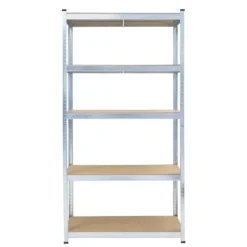 Stellingkast / Magazijnstelling - Zilver - 5 planken