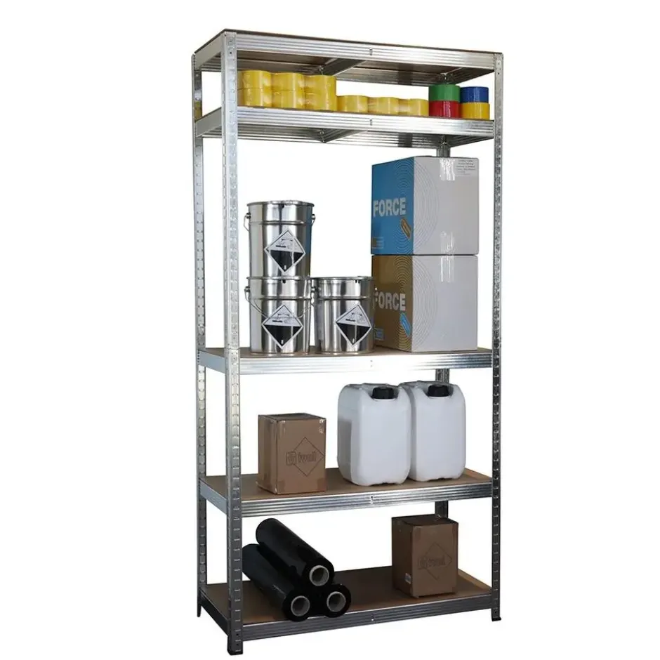 Stellingkast / Magazijnstelling - Zilver - 5 planken