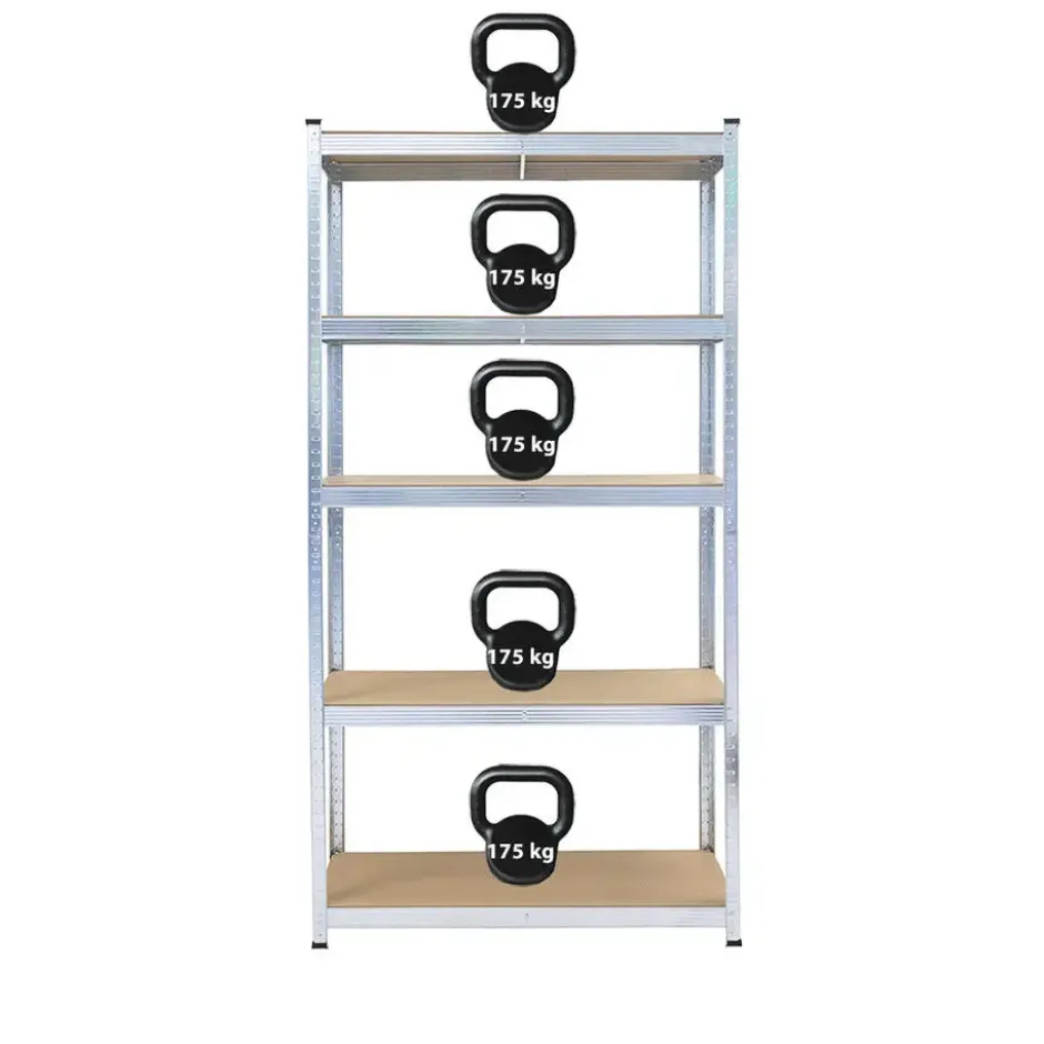 Stellingkast / Magazijnstelling - Zilver - 5 planken