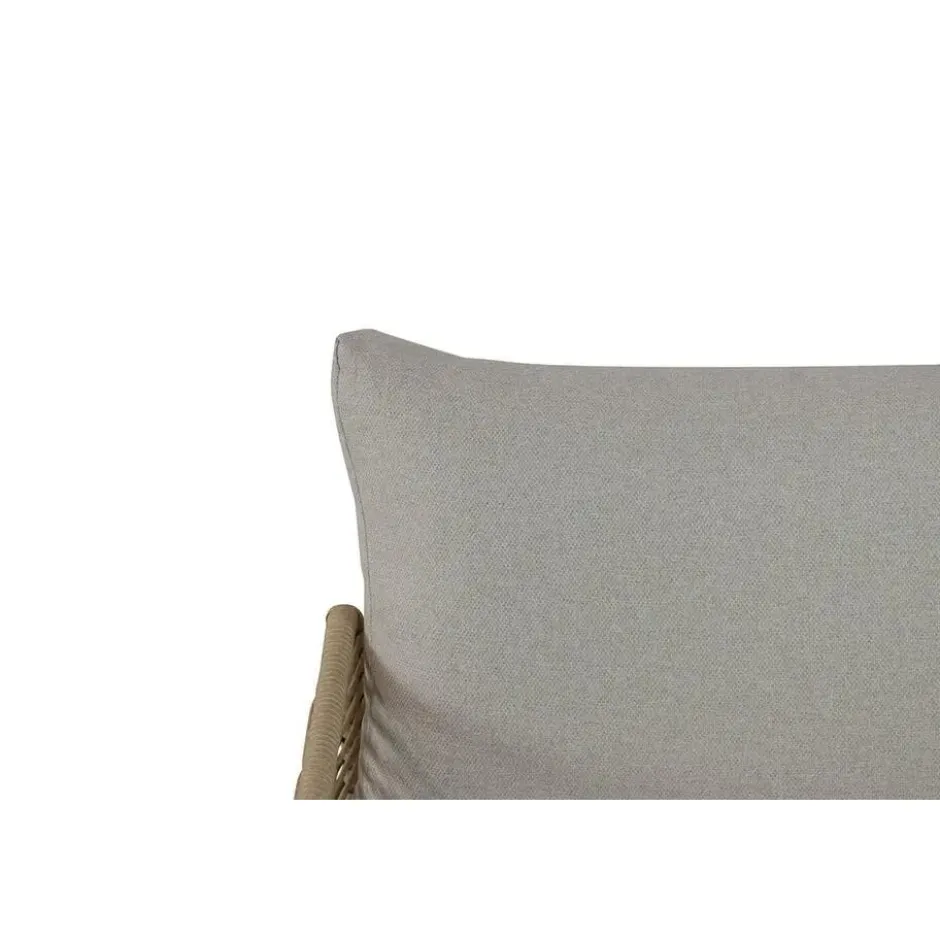 Stoel en Bank Loungeset 4 personen Wicker/Aluminium/Aluminium/wicker Taupe