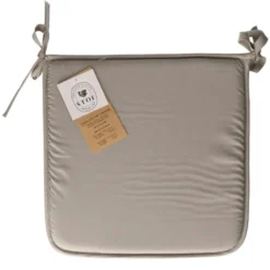 Stof Textile Home stoelkussens - grijs - 38 x 38 x 3 cm