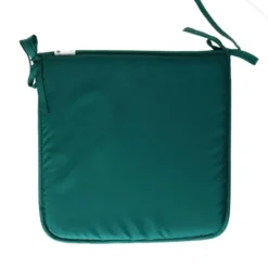 Stof Textile Home stoelkussens - emerald groen - 38 x 38 x 3 cm