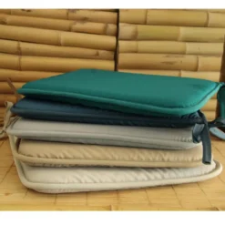 Stof Textile Home stoelkussens - emerald groen - 38 x 38 x 3 cm