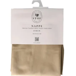 Stof Textiles Tafelkleed - Dia 180 cm - beige - Tafellaken