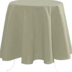 Stof Textiles Tafelkleed - Dia 180 cm - beige - Tafellaken