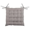 Stof Textile stoelkussen - taupe - 40 x 40 x 4 cm