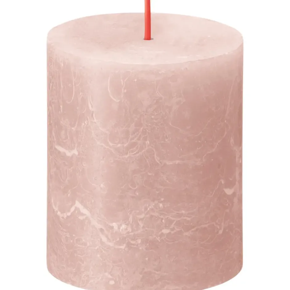 Stompkaars Rustiek - roze - 8xØ6,8 cm