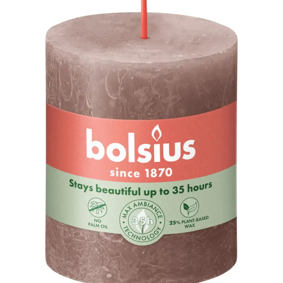 Stompkaars Rustiek - taupe - 8xØ6,8 cm
