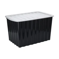 Storage Solutions Opslagbak-opbergdoos - deksel - kunststof - 84L