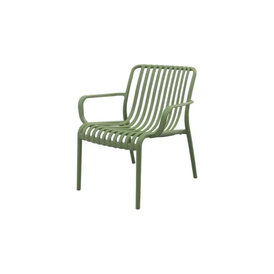 Stripe Loungestoel - Mosgroen