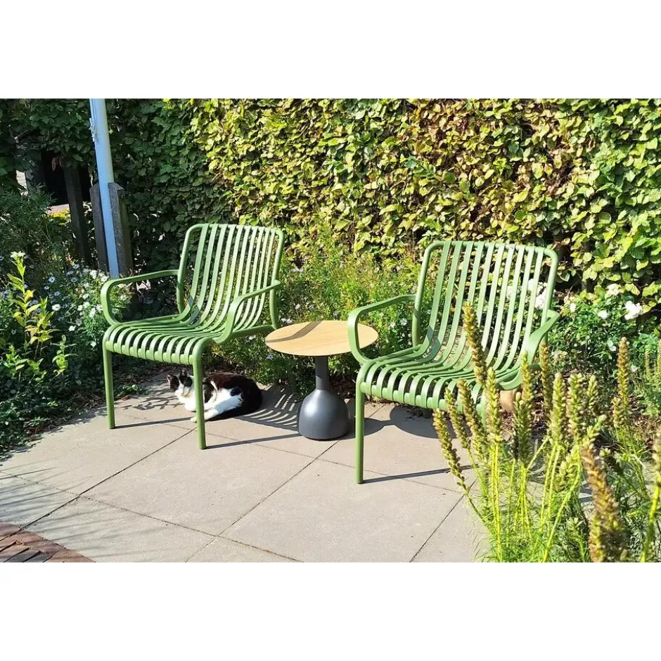 Stripe Loungestoel - Mosgroen