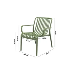 Stripe Loungestoel - Mosgroen