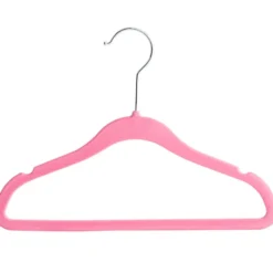20 Stuks Kinder Kledinghangers - Fluweel - Roze