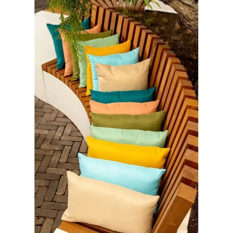 SUN - buitenkussen 45x45 cm - waterafstotend en uv-bestendig - groen
