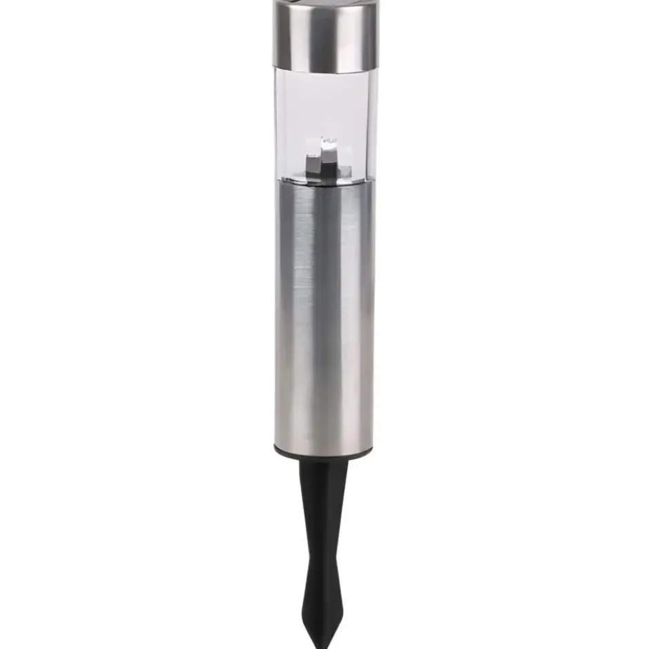 Sunnydays Tuinlampen / prikspot Solento - zilver - RVS - 30 cm