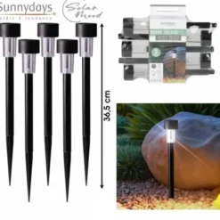 Sunnydays Tuinlampen / prikspot Mood - 5x - kunststof - 37 cm