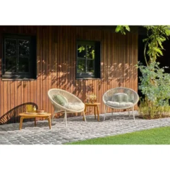 Suns Prato loungestoel - Rope/Zand