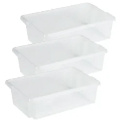 Sunware opslagbox kunststof - 30L - transparant - 59x39x17cm