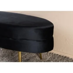 Svea - Axel hocker - velvet - zwart