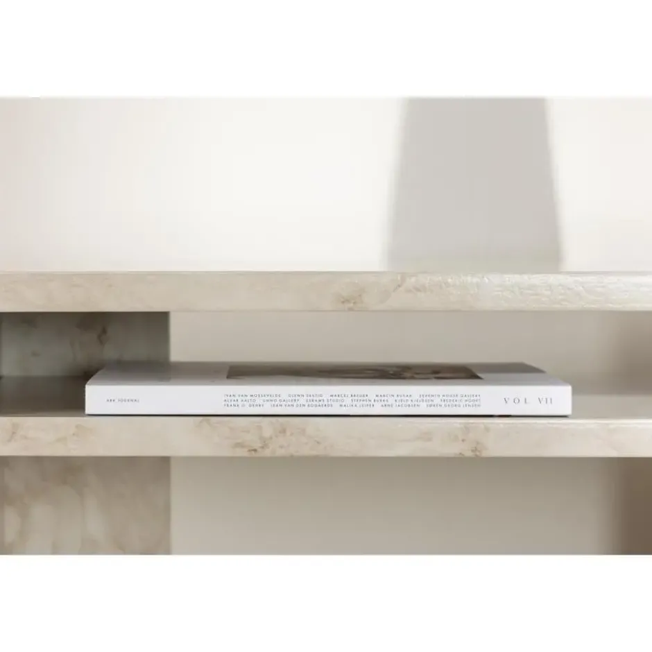 Svea - Carlo sidetable - 120 cm - marmerlook