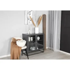 Svea - Noma vitrinekast - 85 x 85 cm - grijs