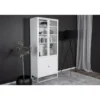 Svea - Noma vitrinekast - 80 x 190 cm - wit