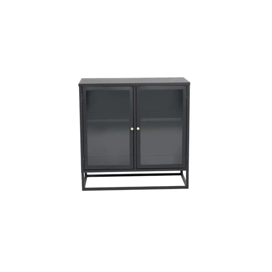 Svea - Noma vitrinekast - 85 x 85 cm - zwart