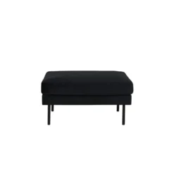Svea - Rio hocker - velvet - zwart