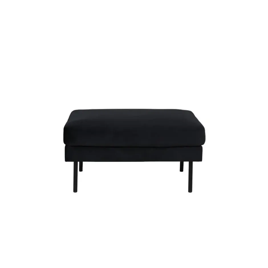 Svea - Rio hocker - velvet - zwart