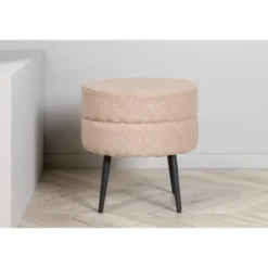 Svea - Zane hocker - teddy - beige