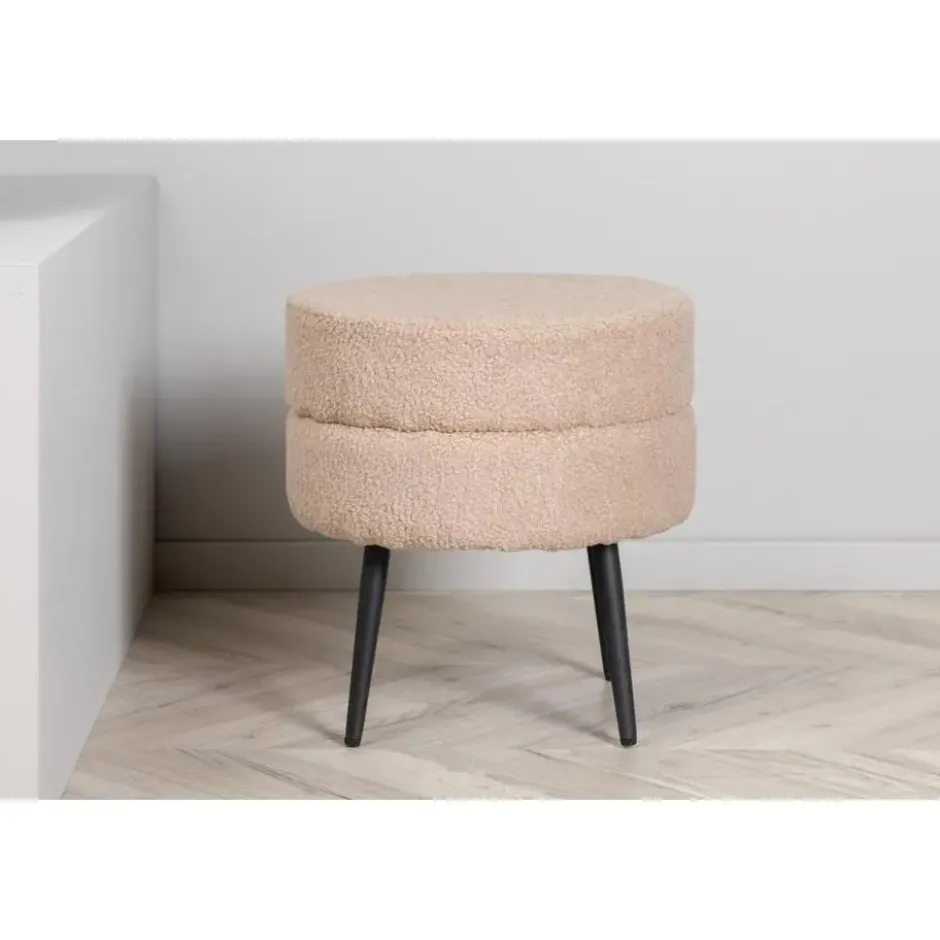 Svea - Zane hocker - teddy - beige