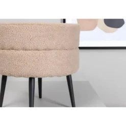 Svea - Zane hocker - teddy - beige