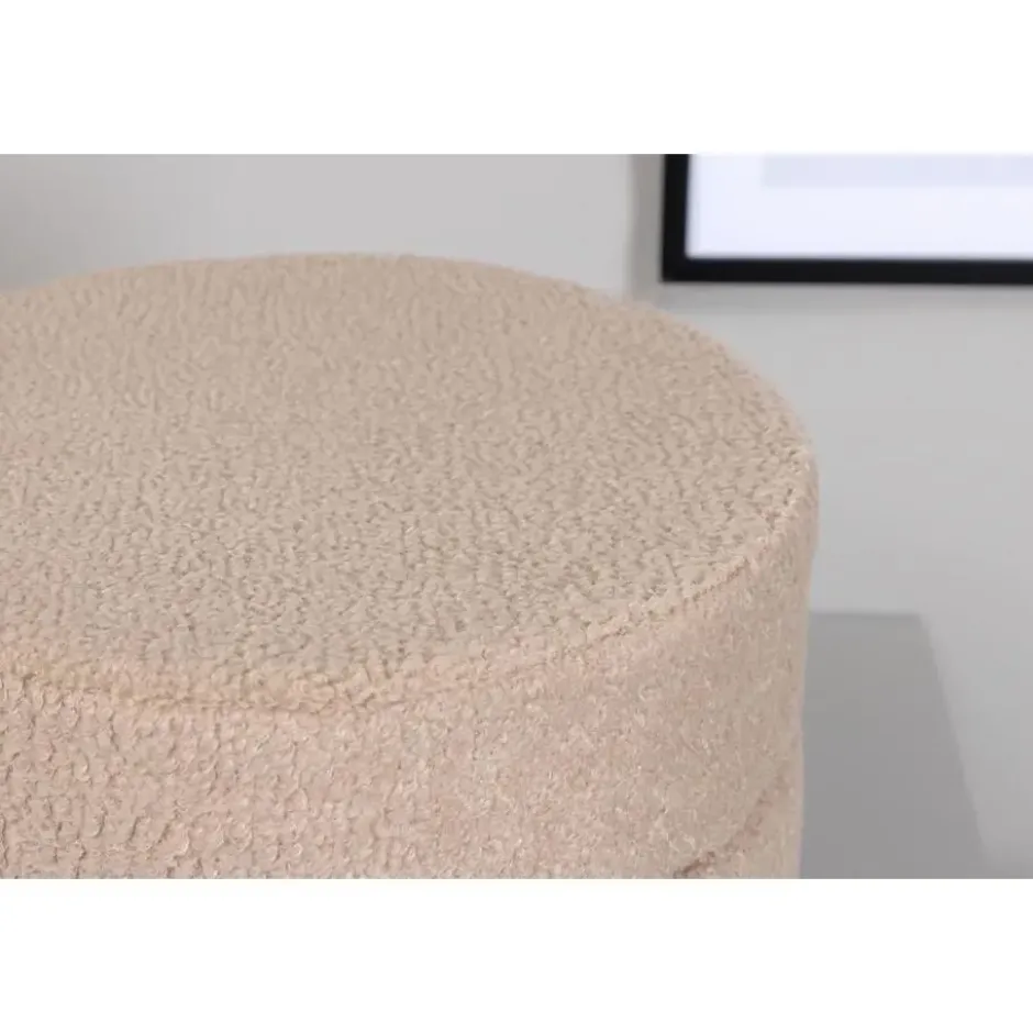 Svea - Zane hocker - teddy - beige