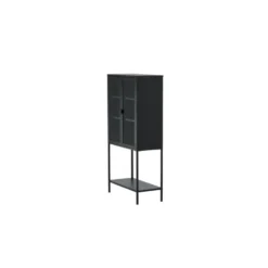 Svea - Zivo vitrinekast - 75 x 150 cm - zwart