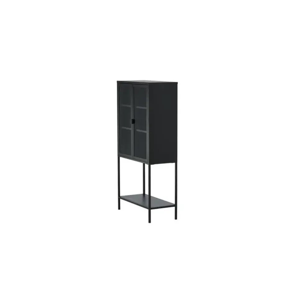 Svea - Zivo vitrinekast - 75 x 150 cm - zwart