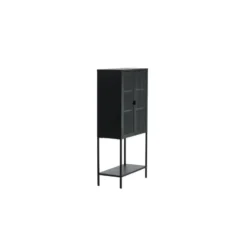 Svea - Zivo vitrinekast - 75 x 150 cm - zwart