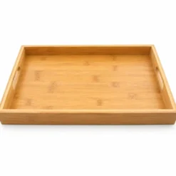 Svenska Living Dienblad - rechthoekig - bamboe - handvatten - 38 cm
