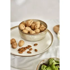Taartplateau Camille - beige stoneware - Ø31 cm