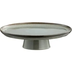 Taartplateau Camille - groen stoneware - Ø31 cm