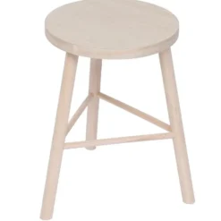 Tabouret van massief grenen