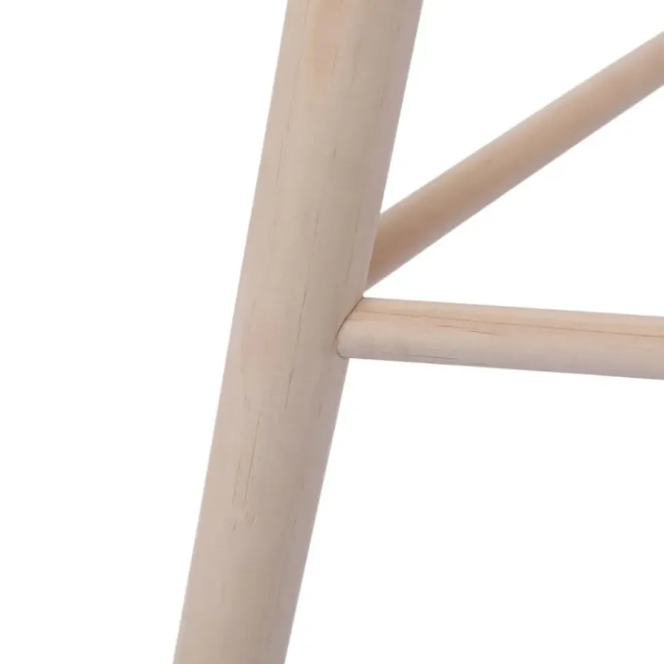 Tabouret van massief grenen
