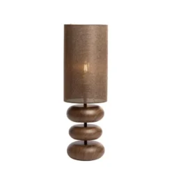 Tafellamp Danialo - Bruin - Ø22cm