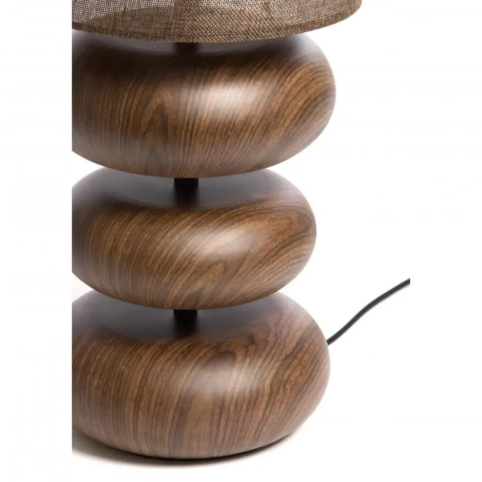 Tafellamp Danialo - Bruin - Ø22cm