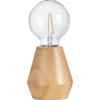 Tafellamp Dwayne LED - naturel - Ø10x12 cm