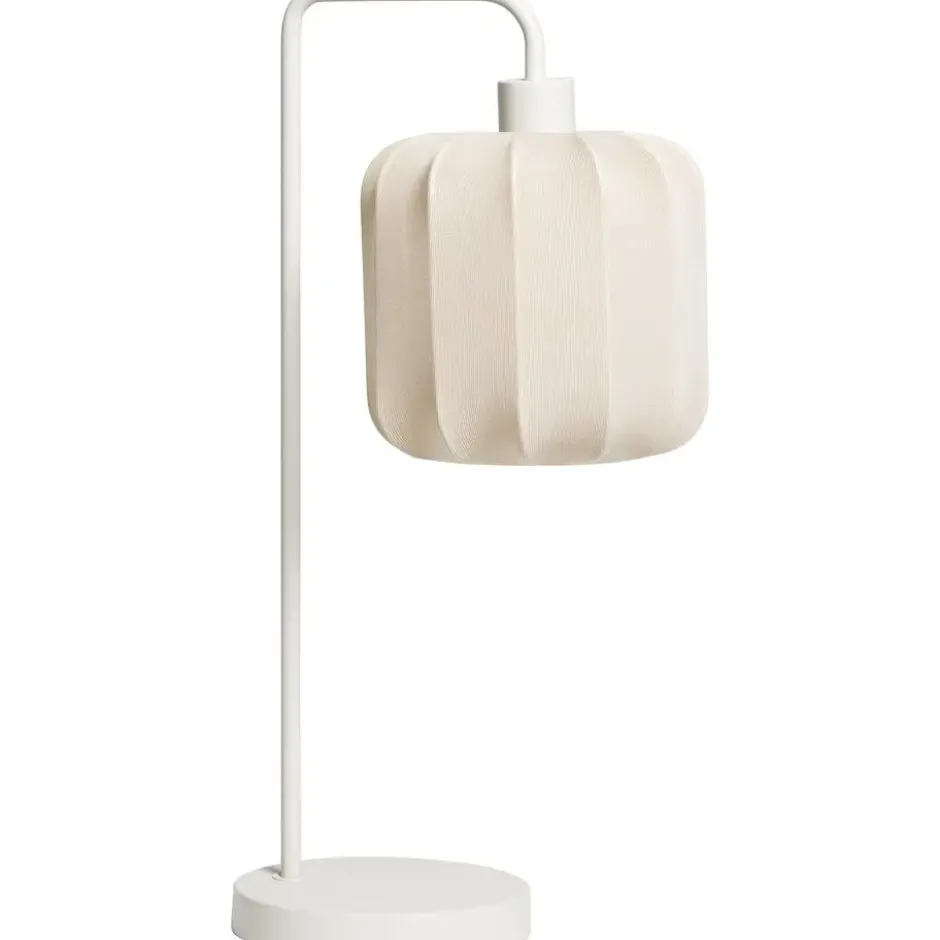 Tafellamp Fenne - beige stof/metaal - E27 - 58x23x20 cm