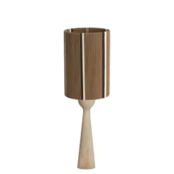 Tafellamp Festina/Medan - Naturel/Bruin - Ø25x76cm